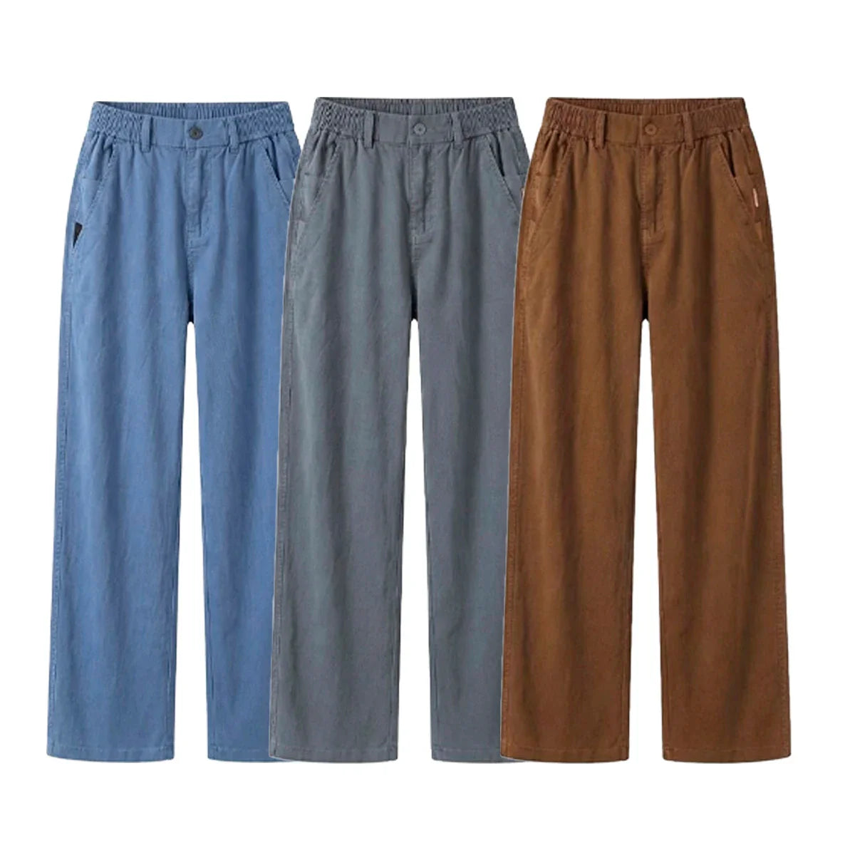 Kit 3 Calças Femininas Santino em Algodão e Seda Gelo